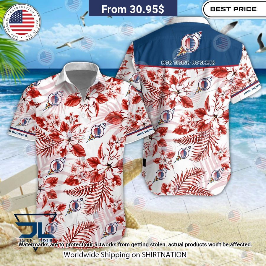 HCB Ticino Rockets Hawaiian Shirt