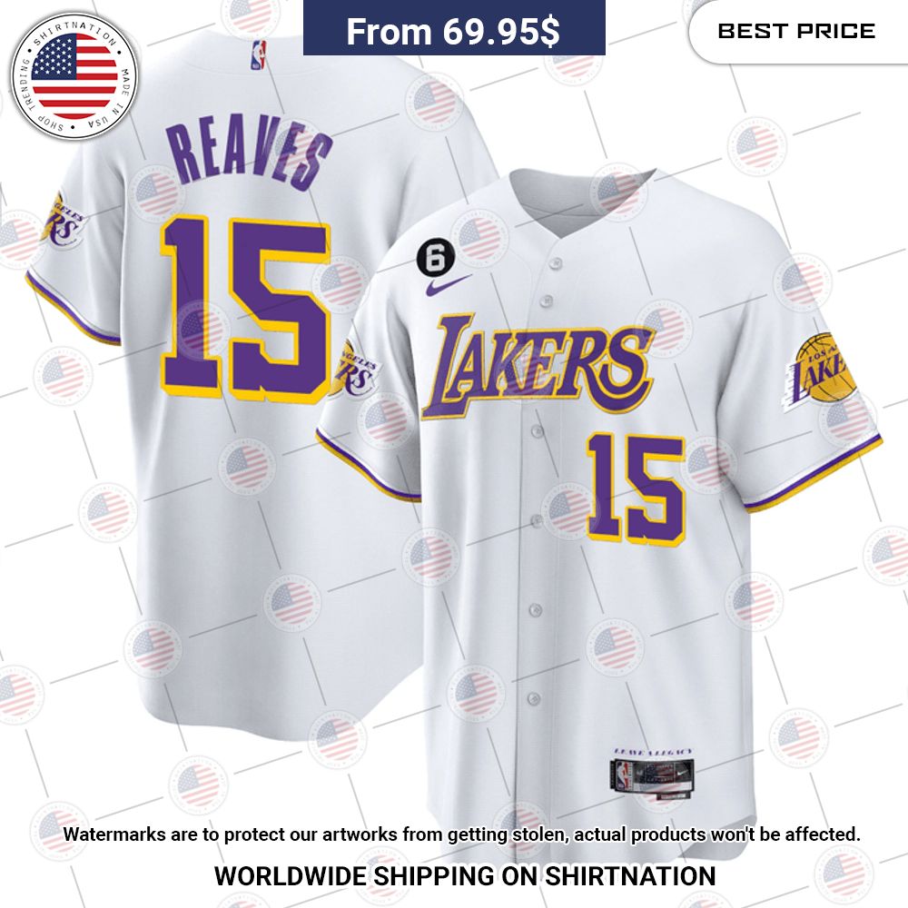Los Angeles Lakers Austin Reaves Baseball Jersey You tried editing this time?