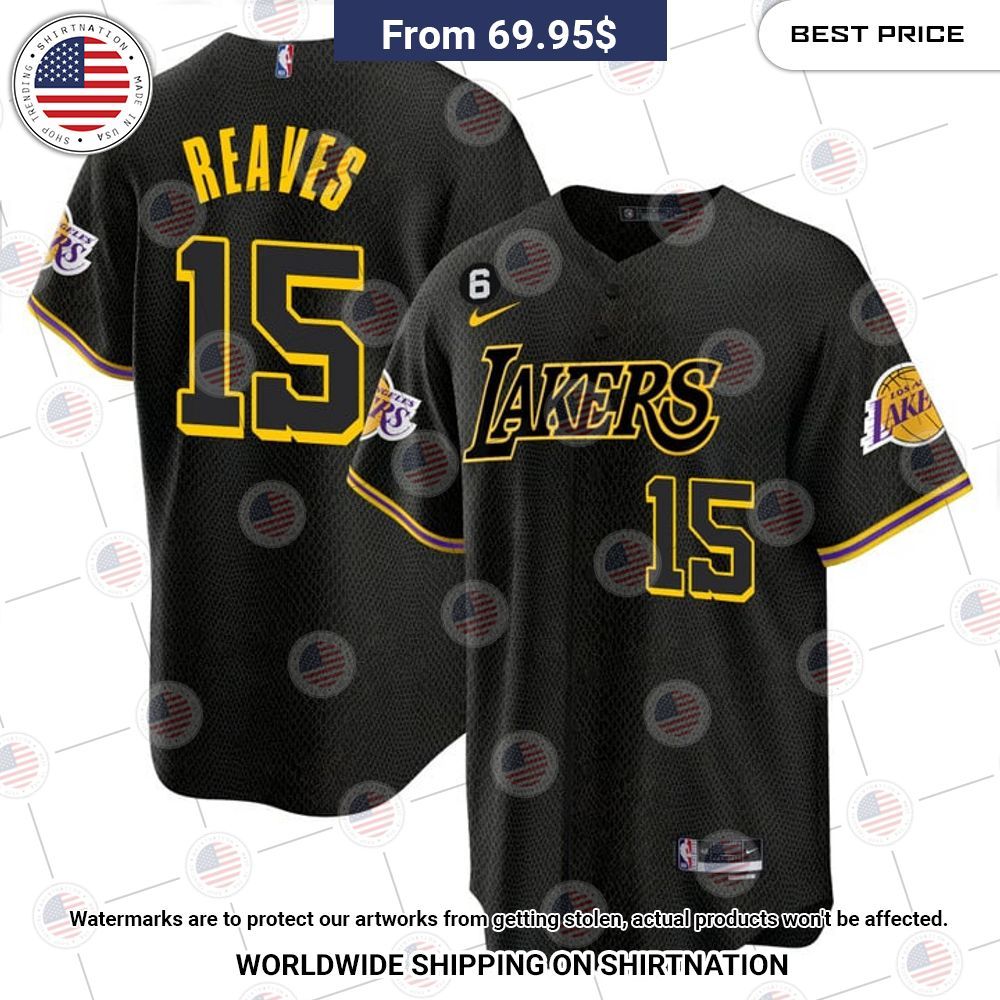 Los Angeles Lakers Austin Reaves Baseball Jersey Nice place and nice picture