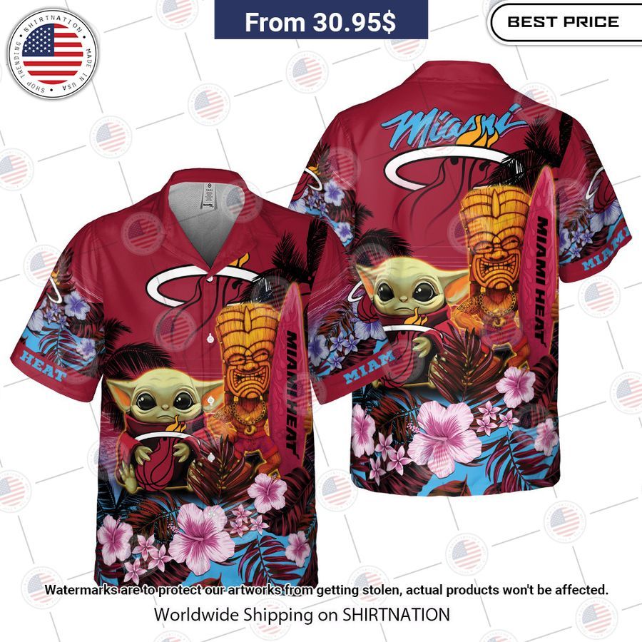 Miami Heat Baby Yoda Hawaiian Shirt