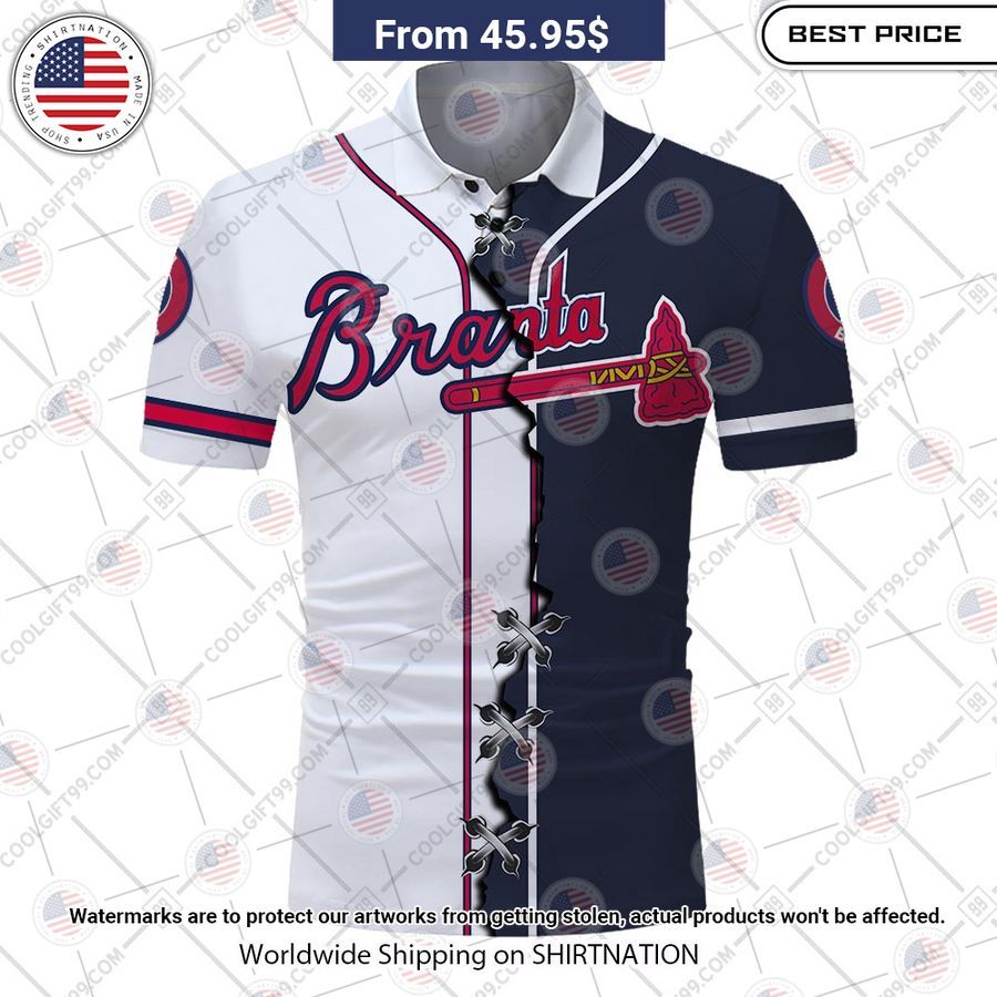 MLB Atlanta Braves Mix jersey Style Custom Polo You tried editing this time?