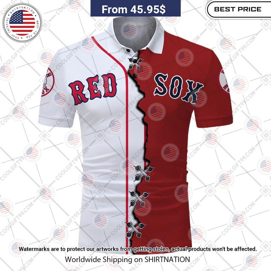 MLB Boston Red Sox Mix jersey Style Custom Polo Which place is this bro?