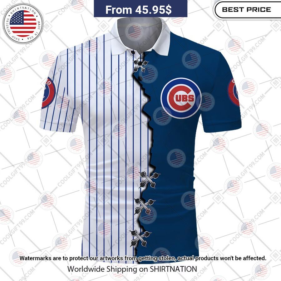 MLB Chicago Cubs Mix jersey Style Custom Polo Out of the world