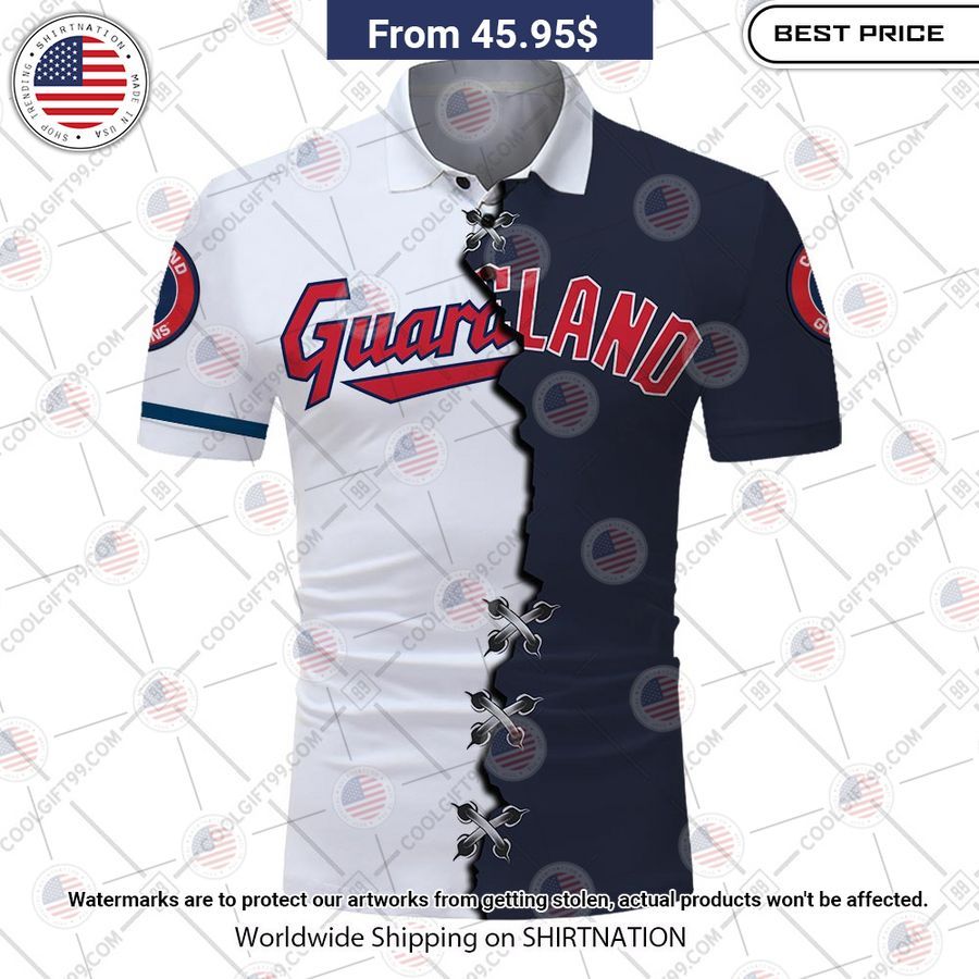 MLB Cleveland Guardians Mix jersey Style Custom Polo Cutting dash