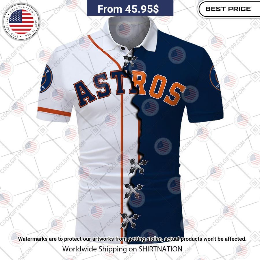 MLB Houston Astros Mix jersey Style Custom Polo Damn good