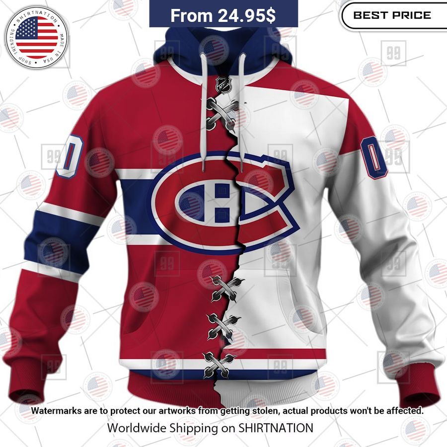 montreal canadiens mix jersey 2023 custom hoodie 2 71
