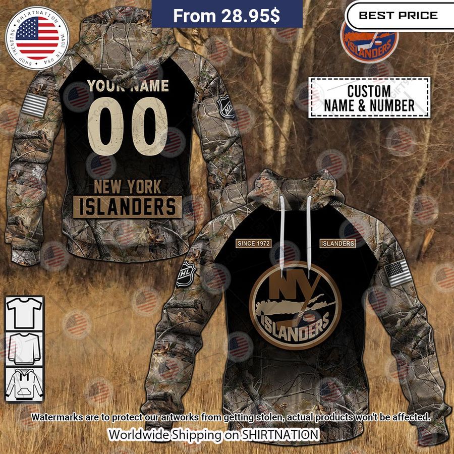 New York Islanders Hunting Camo Custom Shirt Rocking picture