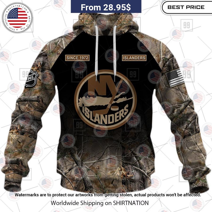 New York Islanders Hunting Camo Custom Shirt You look beautiful forever
