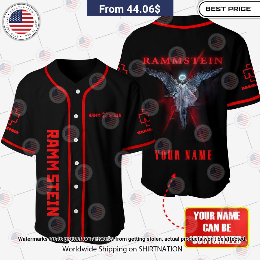 Rammstein Engel Baseball Jersey • Shirtnation - Shop trending t-shirts ...