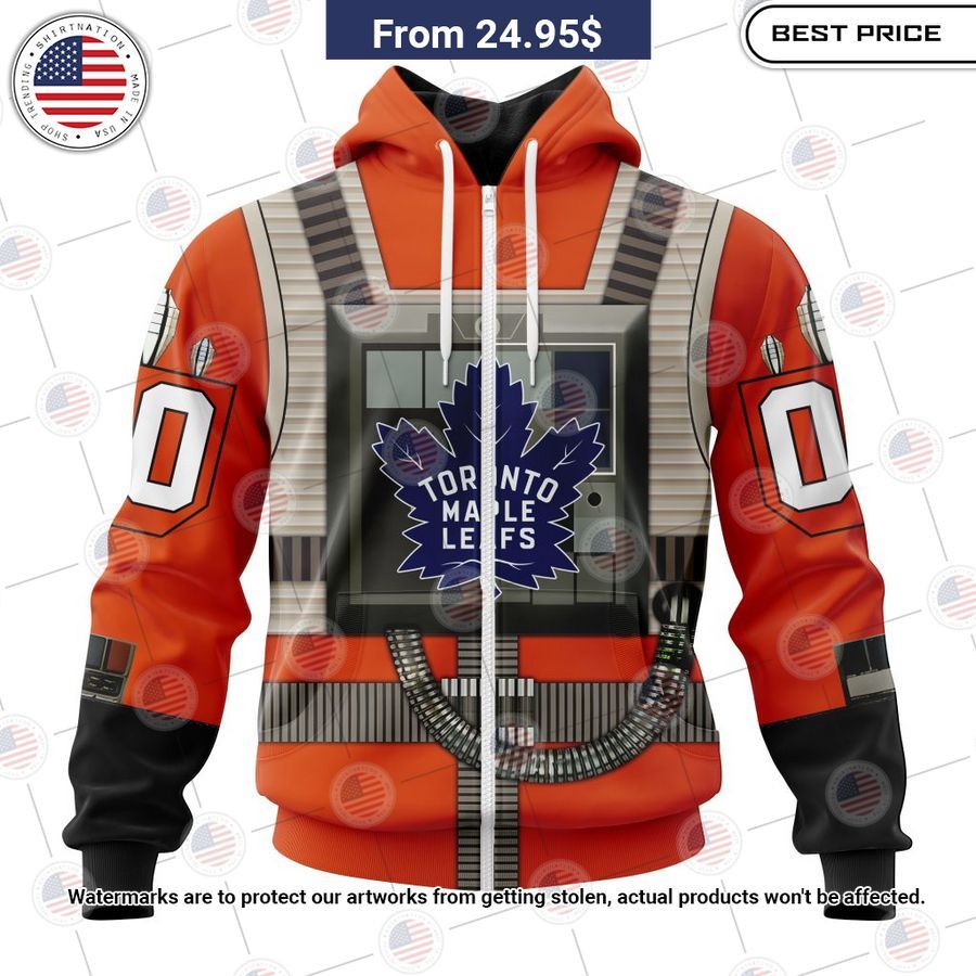 Toronto Maple Leafs Star Wars Rebel Pilot Design Custom Shirt My friends!