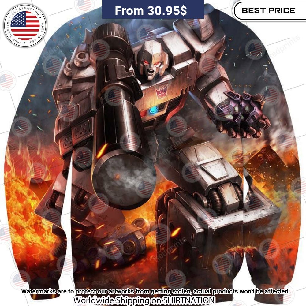 Megatron Transformers Sweatshirt Nice shot bro